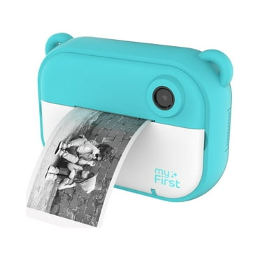 myFirst Camera Insta 2 with 12MP Photos 1080P Video Selfie Lens, microSD Card, Neck Lanyard, Portable Travel Camera (Blue)