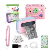 myFirst Dual Screen Kids Instant Print Camera Insta 20 Bundle Set, Cotton Candy Mix - Includes 400+ Prints & Crossbody Bag