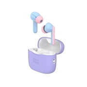 myFirst CareBuds Cotton Candy Kids Wireless Earbuds with 85dB Volume Limit, Built-in Mic, 6 Ear Tips, Anti-Lost Strap Easy Pairing, Gift for Kids 4-15