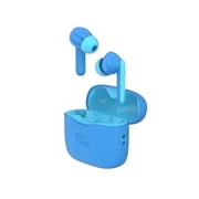 myFirst CareBuds Blue Kids Wireless Earbuds, 85dB Volume Limit, Built-in Mic, 6 Ear Tips, Anti-Loss Strap, Bluetooth 5.3, Gift for Kids 4-15