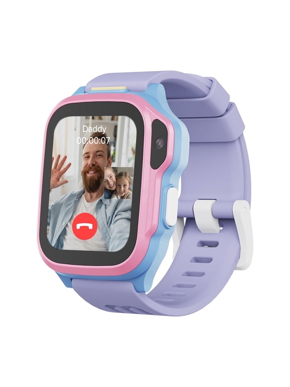 Fone S4 Kids Smartwatch with GPS Tracker, Video Call & SOS Button, Cotton Candy Mix