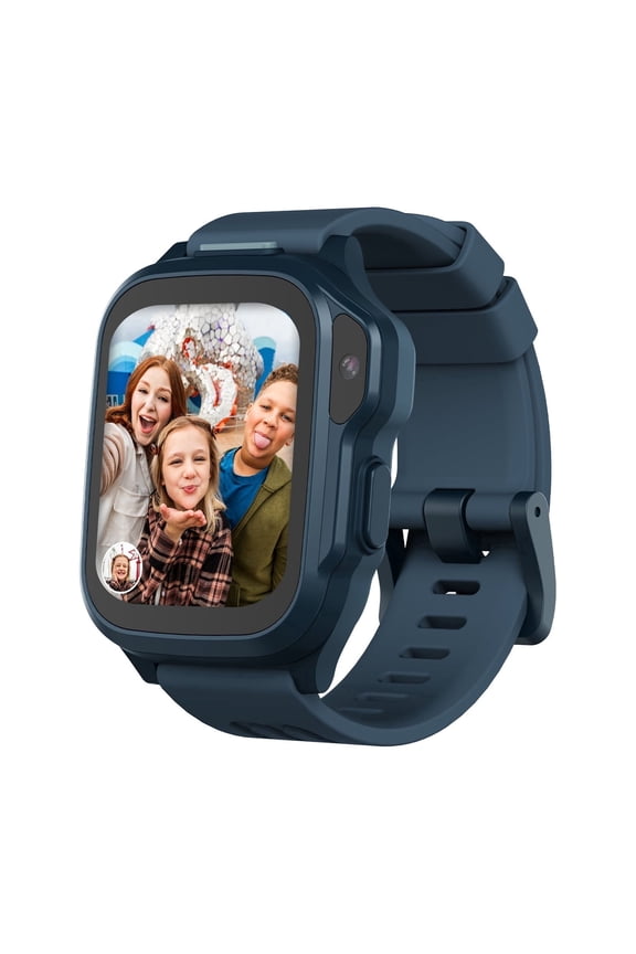 Fone S4 Kids Smartwatch with GPS Tracking, Free-Roaming eSIM & Class Mode, Space Blue