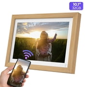 myFirst Frame Live - Digital Picture Frame 10 Inches 32GB Memory, Auto-Rotate or Wall Mount, Send Photos/Videos via Free myFirst Circle App, Best Gift Choice