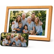myFirst Frame Live - Digital Picture Frame 10 Inches 32GB Memory, Auto-Rotate or Wall Mount, Send Photos/Videos via Free myFirst Circle App, Best Gift Choice