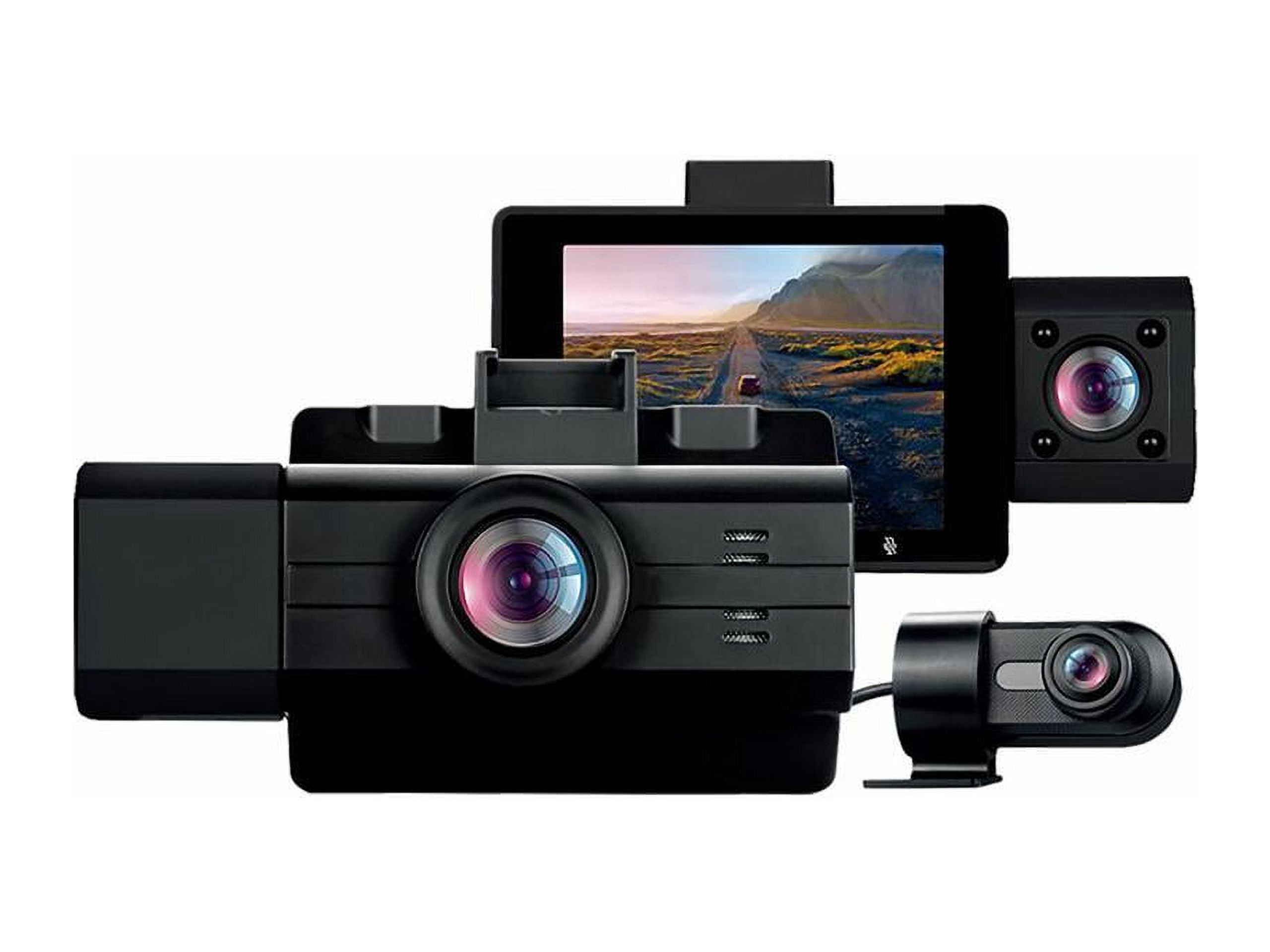 NEXPOW Car Dash Cam 3 Channel, 4k Dash Camera Front and Rear