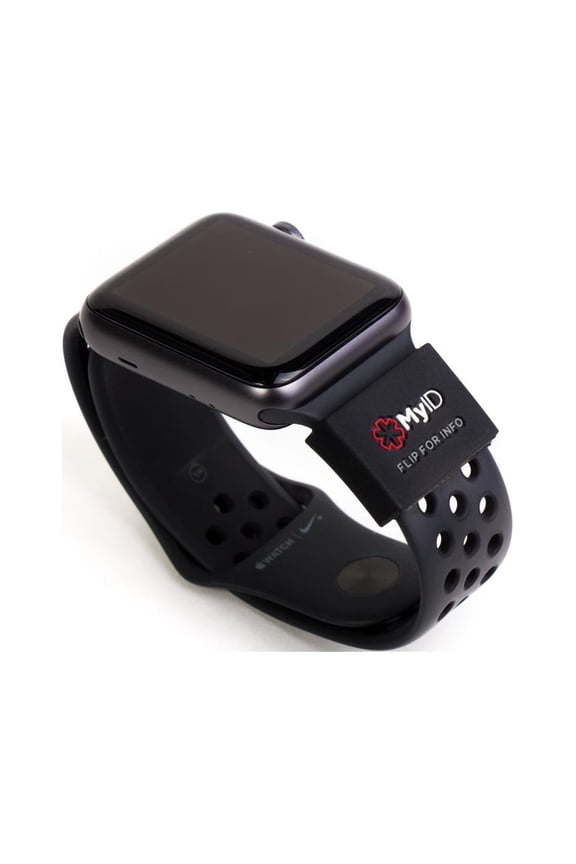 myID Medical ID Sleeve that Fits Apple Watch, Fitbit, Samsung Gear, Garmin and More