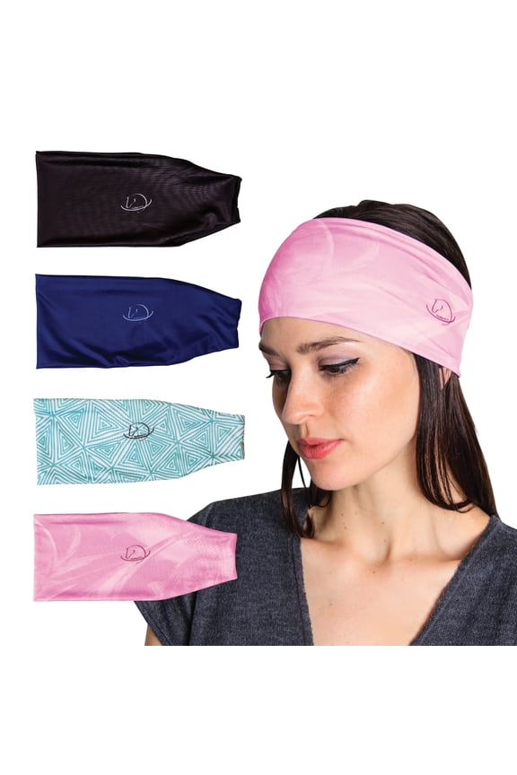 Equestrian Headband | 4 Pack Black, Blue, Green, Pink