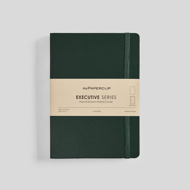 myPAPERCLIP Executive Series Notebook, Hard Cover, A5 (5.83