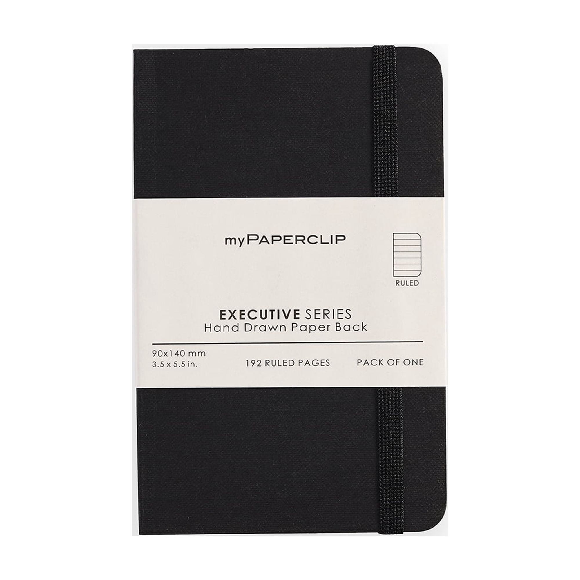 Executive Ruled Paper myPAPERCLIP Executive Series Notebook, Soft Cover, Small (3.5