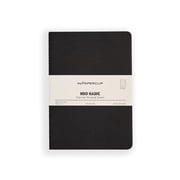 myPAPERCLIP NeoBasic Notebook, Soft Cover, A5 5.83 x 8.27, Ruled, Black