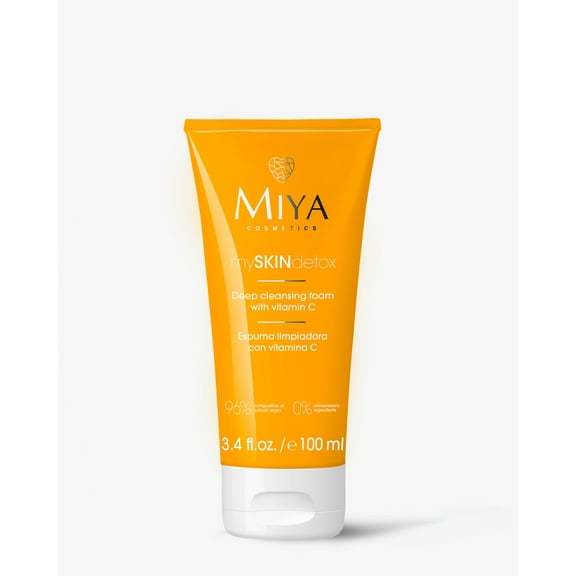 mySKINdetox Deep Cleansing Foam with Vitamin C for Fresh Skin, 3.4 fl oz