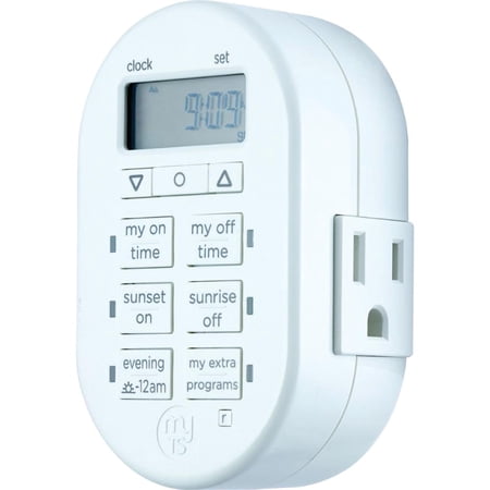 myTouchSmart 7-Day Indoor Plug-In Digital Timer, 1-Outlet, 33860