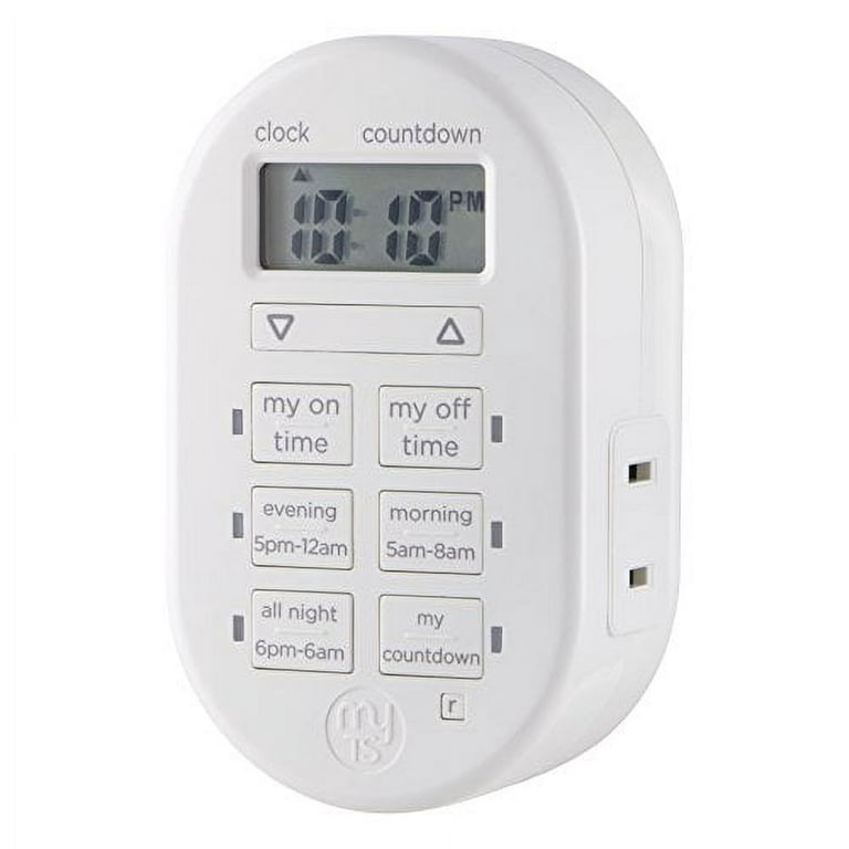 GE My Touch Smart Digital Timer, Indoor/Plug-In