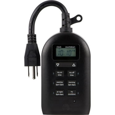 myTouchSmart Programmable Outdoor Plug-in Digital Timer, 2-Outlets, 26898, 0 amps