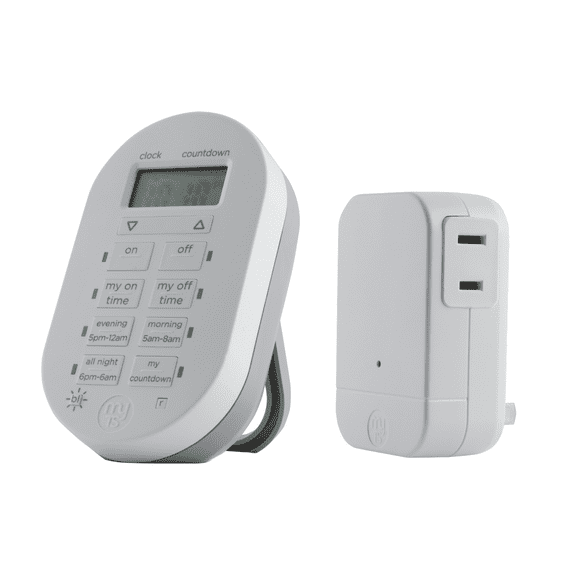 myTouchSmart Wireless Plug-In Digital Timer with Remote, 1-Outlet, 35166