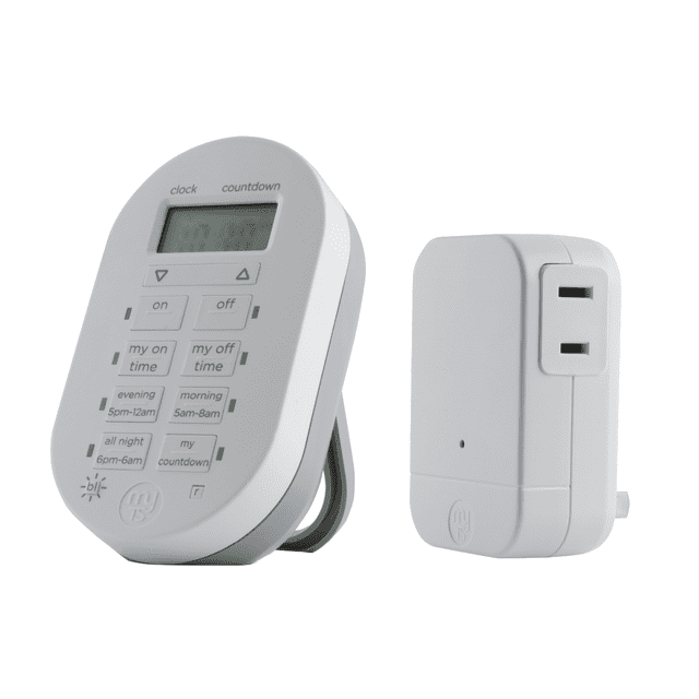 myTouchSmart Wireless Plug-In Digital Timer with Remote, 1-Outlet ...