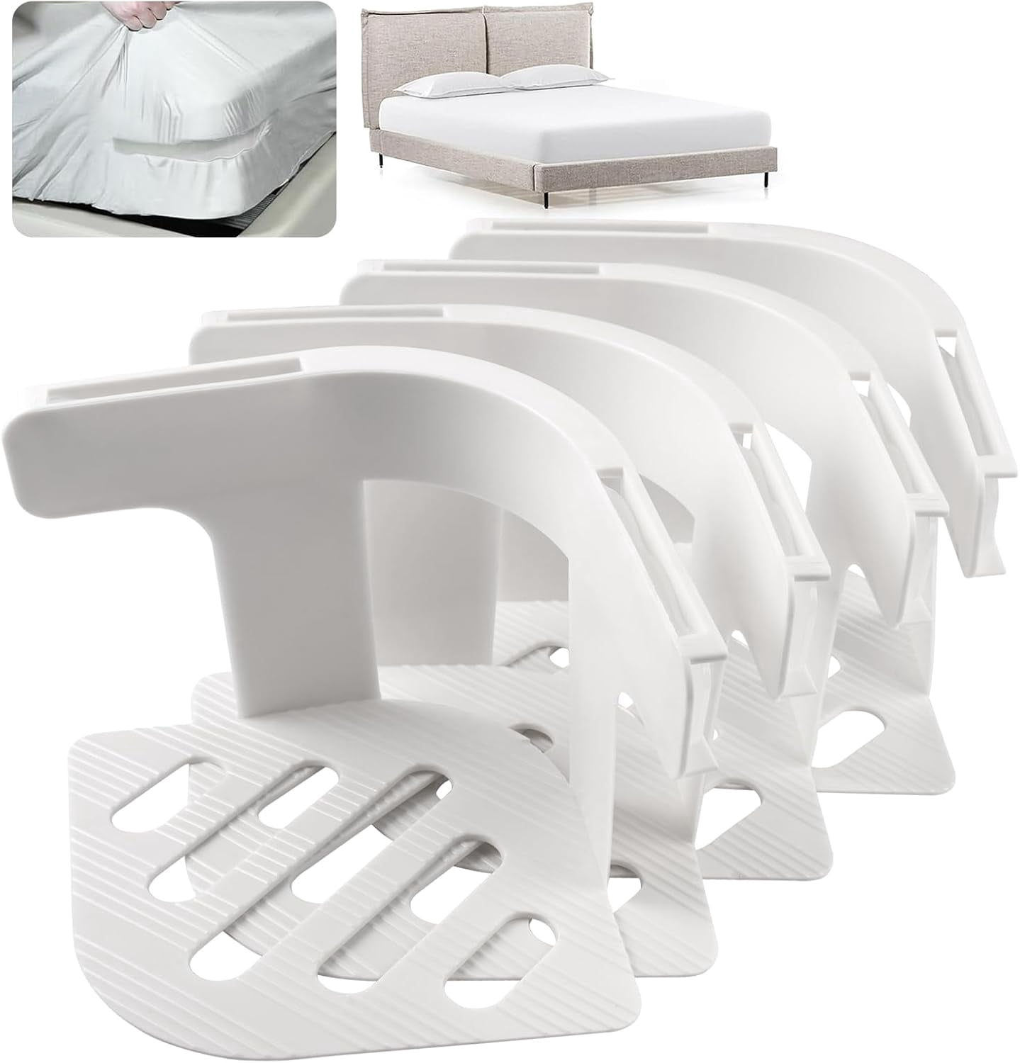 mygreen Lock Sheet Holders, Bed Sheet Holders Secure Bed Sheets Firm ...
