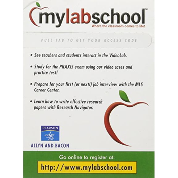 mylabschool: Unused Access Code, 9780205459353, 0205459358, Paperback, Edition Unstated edition