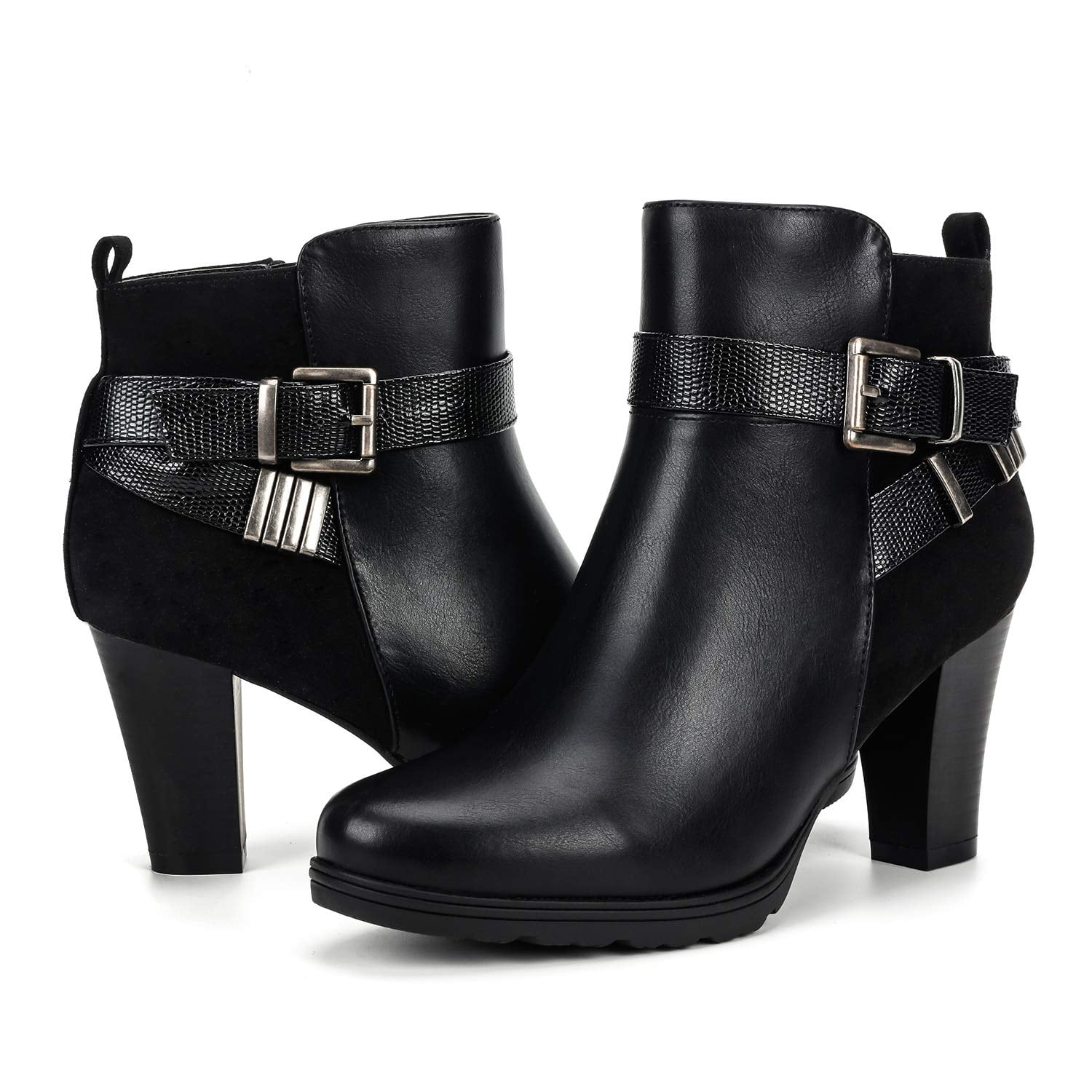 Womens MYSOFT WEDGE BOOTS ELASTIC platform slip on wedge ankle boots sz11 Amazon.com | mysoft Women main image 2