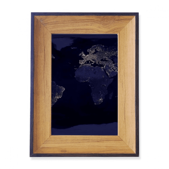 mystery spplanet earth aerial map photo frame exhibition display art desktop painting