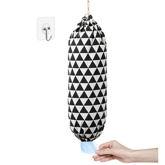 myvepuop&nbsp;Home Textile Storage Kitchen Garbage Bag Storage Bag Large Grocery Bag Wall Hanging Plastic Bag Storage Hanging Bag​for Home Kitchen Traveling Drawstring Washable D One Size