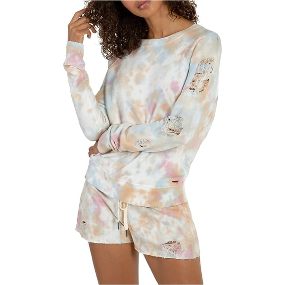 n:philanthropy Womens Blackbird Deconstructed Sweatshirt, Multicoloured, Small