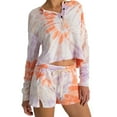 thumbnail image 1 of n:philanthropy Womens Bee Tie-Dye Casual Mini Shorts, Multicoloured, Small, 1 of 2