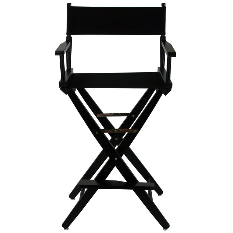 n Trails Extra Wide Premium 30 Directors Chair Black Frame W Black Color Cover Walmart