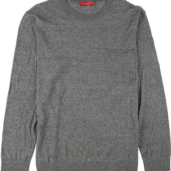 n:philanthropy Mens Hal Pocket Pullover Sweater, Grey, Large