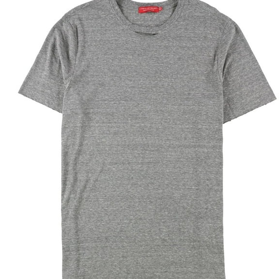 n:philanthropy Mens Liam Deconstructed Basic T-Shirt, Grey, Medium
