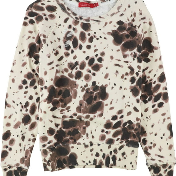 n:philanthropy Womens Belize Spotted Sweatshirt, Brown, X-Large