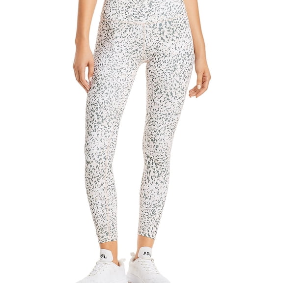 n:philanthropy Womens Breck Cheetah Stretch Casual Legging Pants, Brown, Medium