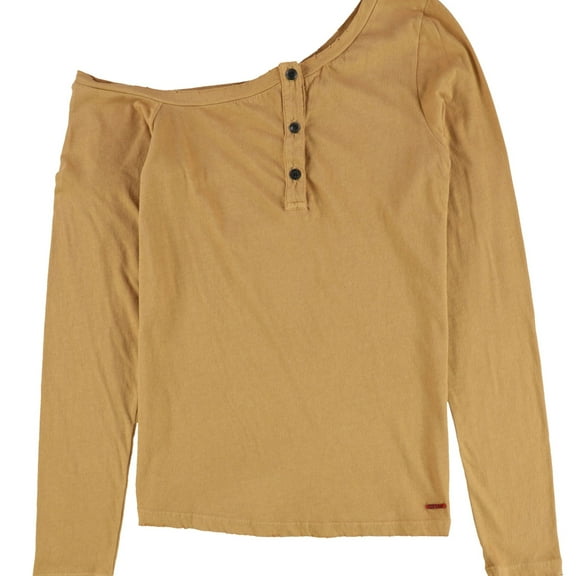 n:philanthropy Womens Eero Henley Shirt, Brown, Small