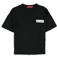 thumbnail image 1 of n:philanthropy Womens Give A Damn Graphic T-Shirt, Black, Small, 1 of 2