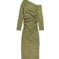 thumbnail image 1 of n:philanthropy Womens Kenn Off-Shoulder Maxi Asymmetrical Dress, Green, Small, 1 of 2
