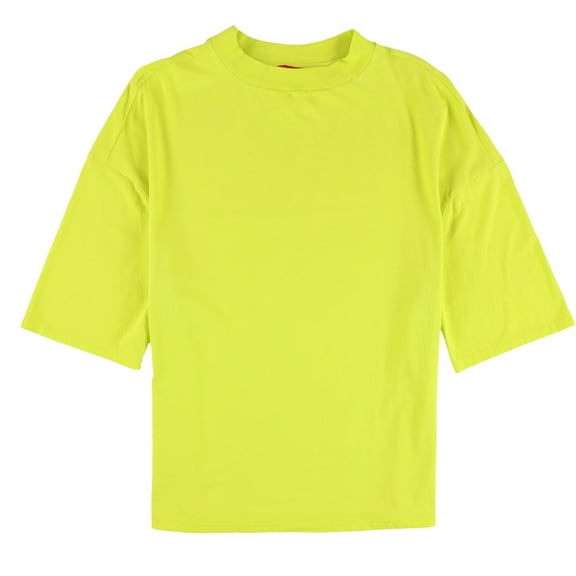 n:philanthropy Womens Oversized Basic T-Shirt, Yellow, Small