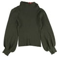 thumbnail image 1 of n:philanthropy Womens Ribbed Pullover Sweater, Green, Small, 1 of 2