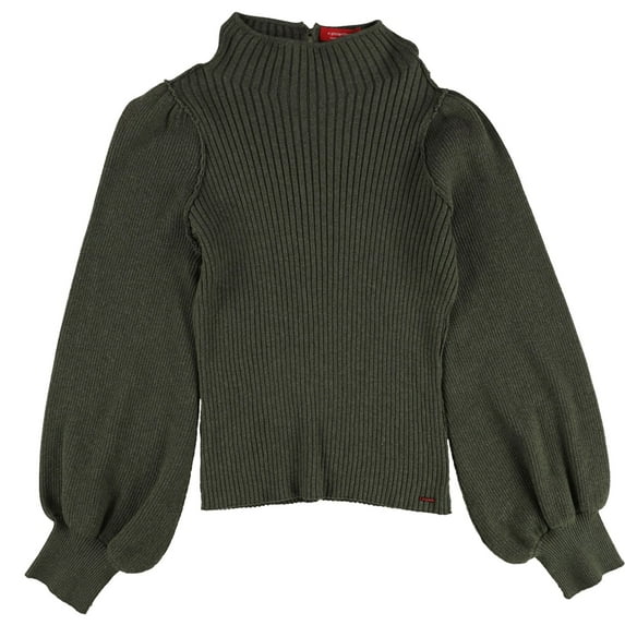 n:philanthropy Womens Ribbed Pullover Sweater, Green, Small