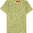 thumbnail image 1 of n:philanthropy Womens Shanghai Cheetah Basic T-Shirt, Yellow, Small, 1 of 1