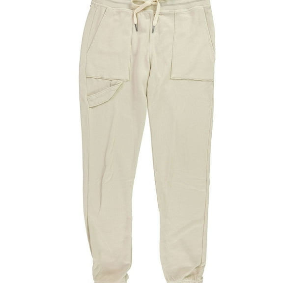 n:philanthropy Womens Solid Sweatpants Casual Jogger Pants, Beige, Small