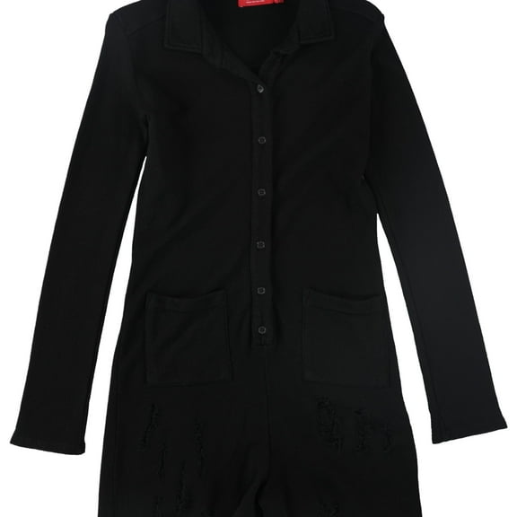 n:philanthropy Womens Tallulah Romper Jumpsuit, Black, Medium