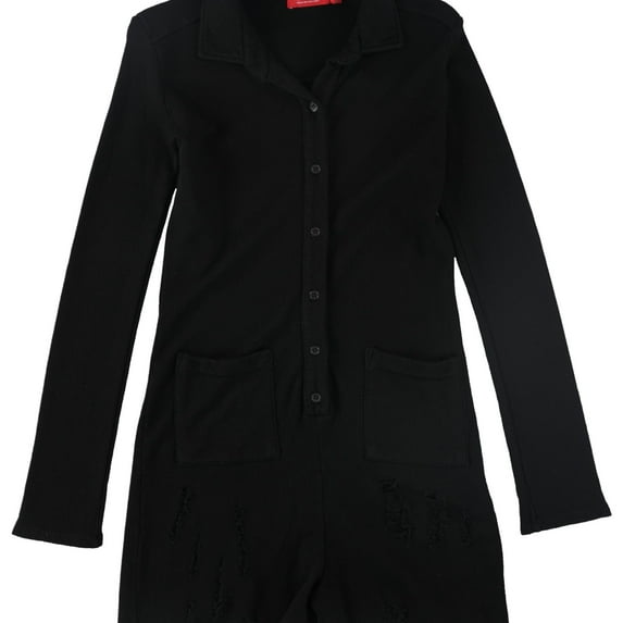 n:philanthropy Womens Tallulah Romper Jumpsuit, Black, Medium