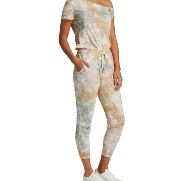 n:philanthropy Womens Tie Dye Jumpsuit, Multicoloured, Large