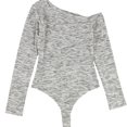 thumbnail image 1 of n:philanthropy Womens Wide Neck Bodysuit Jumpsuit, Grey, Large, 1 of 2