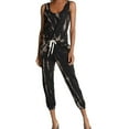 thumbnail image 1 of n:philanthropy Womens World Tie-Dye Jumpsuit, Black, Medium, 1 of 3