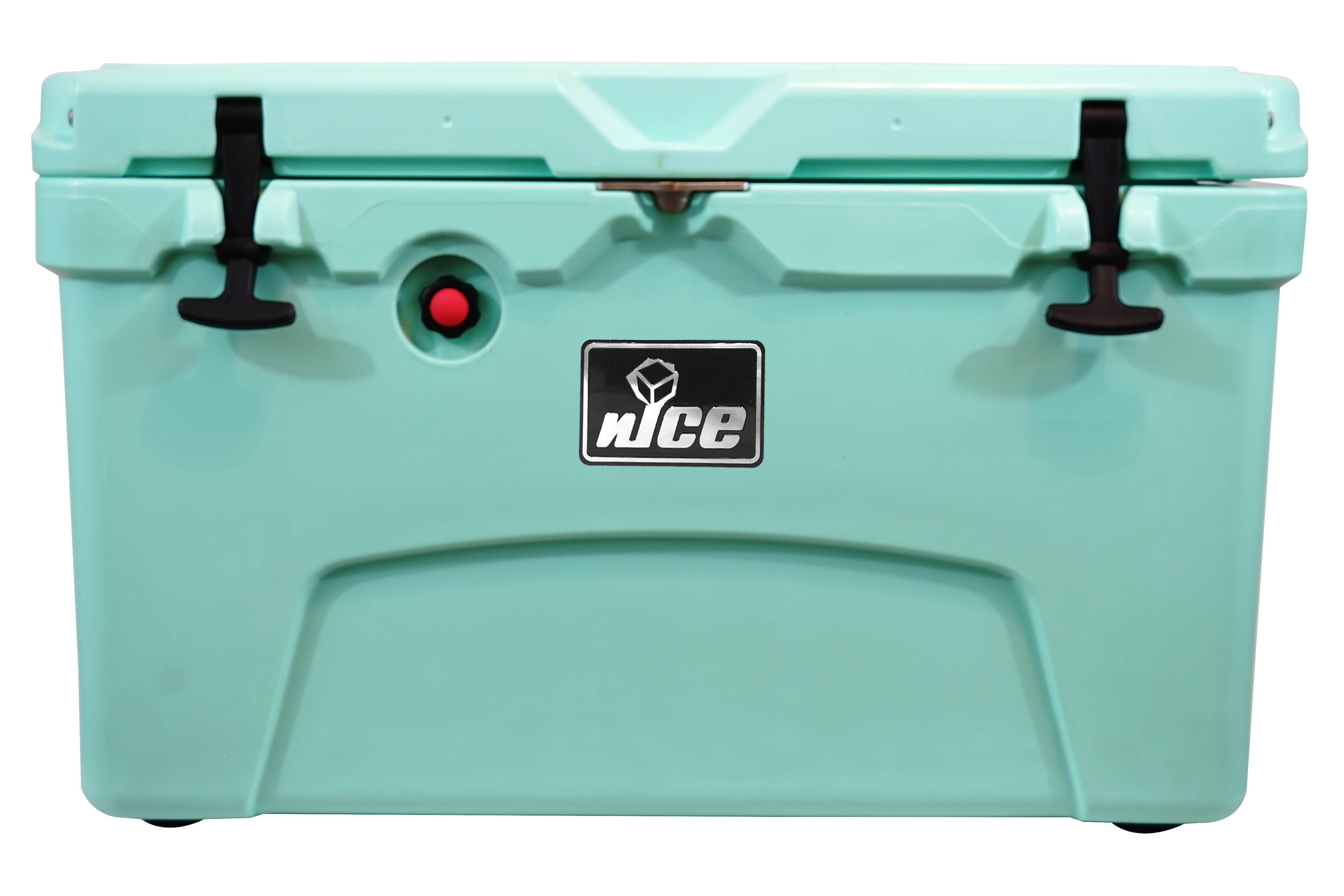 nICE 45 Quart Insulated Portable Ice Chest Beverage Cooler with Handle Seafoam
