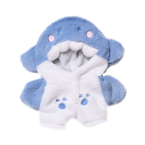 nTRIUQJ 17cm Fashion Doll Clothing Set Animal Outfits Accessories Decoration for Collectors Display Light blue