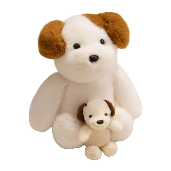 nTRIUQJ Adorable Animal Toy Set With And Baby For Kids Indoor Outdoor Companion White