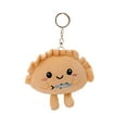 thumbnail image 1 of nTRIUQJ Adorable Dumpling Keychain Handmade Stuffed Animal Toy for Kids and Adults Beige, 1 of 3