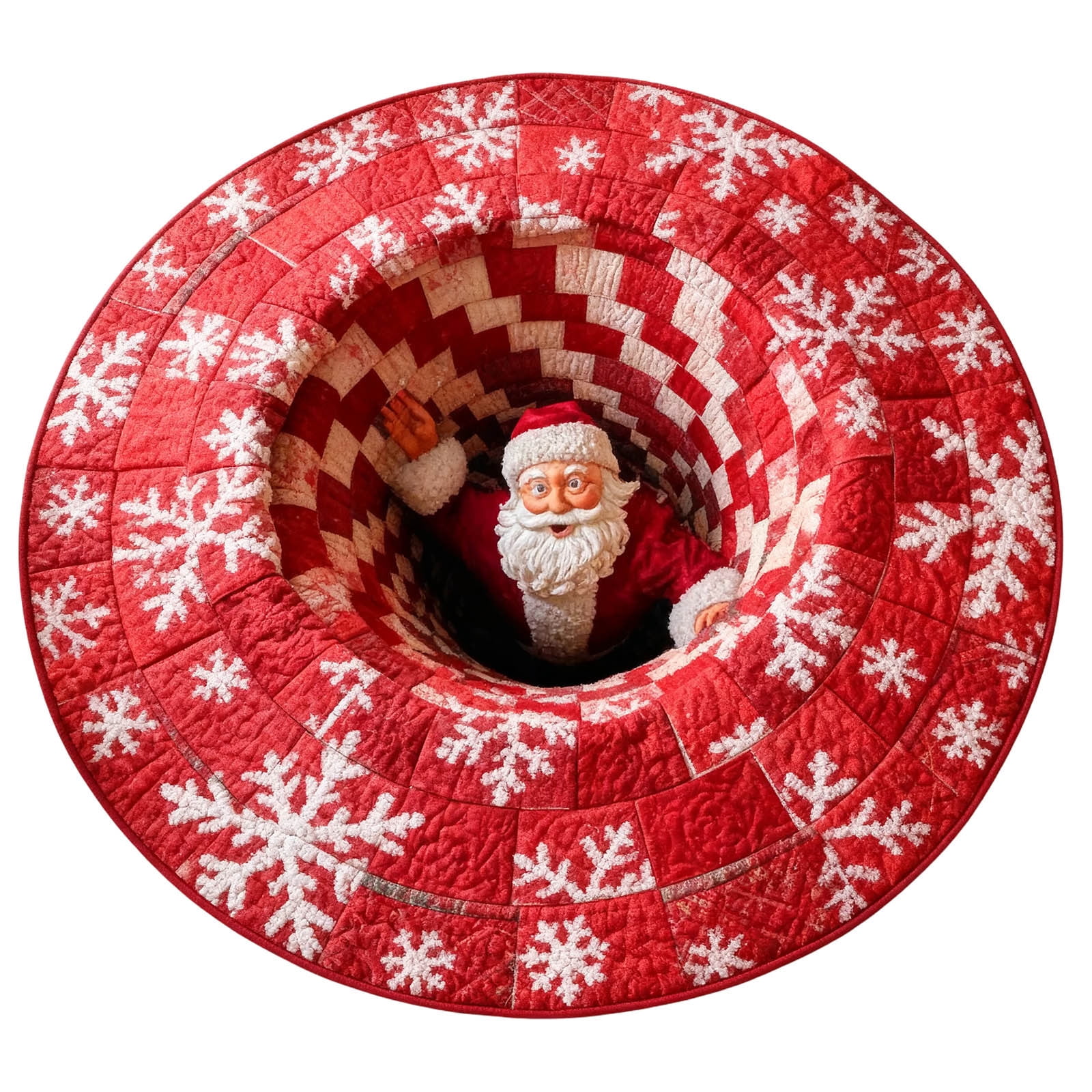 nTRIUQJ Christmas 3D Rug β Christmas Optical Illusion Rugs, Decorative ...